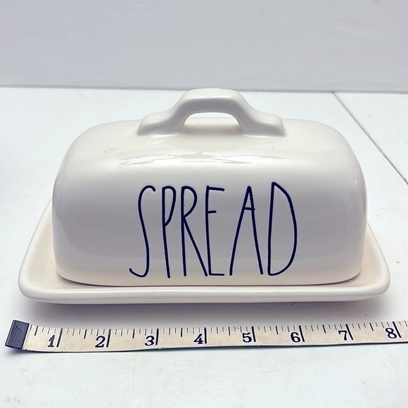 Rae Dunn Spread Butter Dish Ceramic Artisan Collection by Magenta - Picture 6 of 8